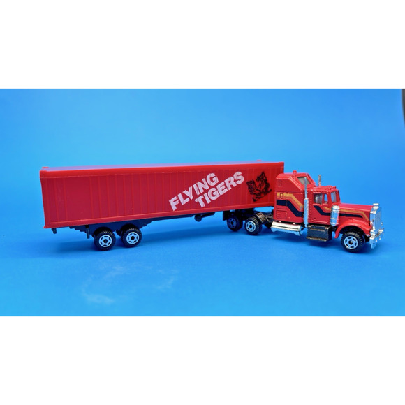 Vintage Zee Toys K-3 FLYING TIGER HO scale model Semi-Tractor Truck Trailer - Picture 3 of 9